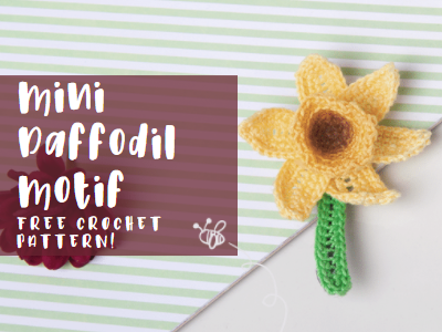Mini Daffodil Motif – Free Pattern!